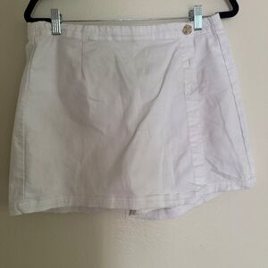 White Skort